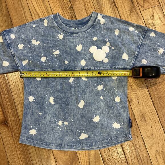 Disney Parks Disneyland Exclusive Denim Bleach Spirit Jersey Youth M (7/8) - Picture 7 of 10